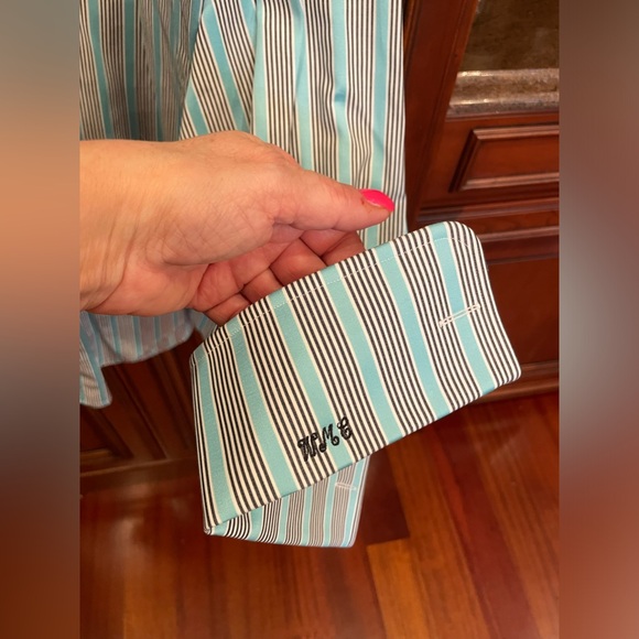 Men’s Paul Fredrick 17-34 dress shirt. Monogrammed  worn once. - Picture 3 of 6